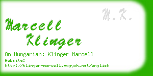 marcell klinger business card